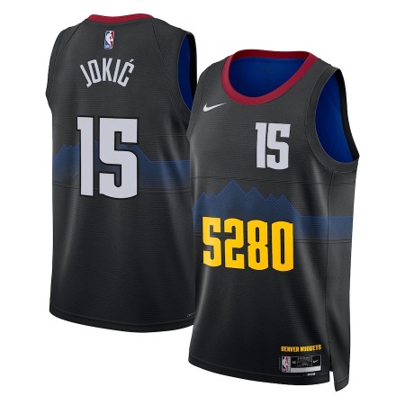 Dres Denver Nuggets Nikola Jokic Nike 2023-24 City Edition Crno Swingman